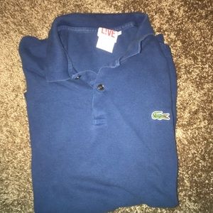 Lacoste blue L!VE polo size small